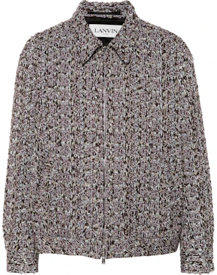 Lanvin SS24 Tweed Double-zip Jacket for Men in Chestnut Brown RM-OU0021-5966-3920 Buy Lanvin SS24 Tweed Double-zip Jacket for Men in Chestnut Brown RM-OU0021-5966-3920
