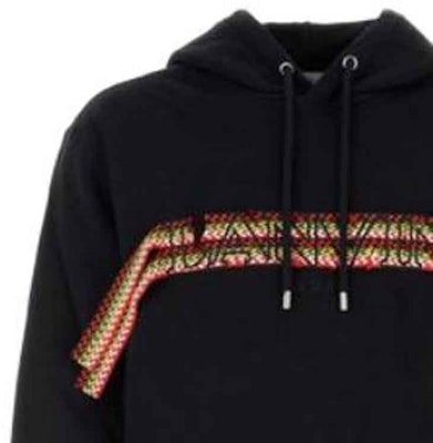 Sudadera con Capucha Rayada con Cordón Lanvin Negra - Edición RMHO0009J199A2310 Lookbook Sudadera con Capucha Rayada con Cordón Lanvin Negra - Edición RMHO0009J199A2310