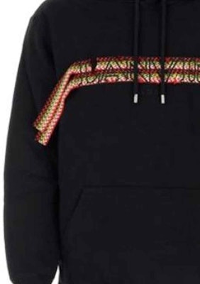 Sudadera con Capucha Rayada con Cordón Lanvin Negra - Edición RMHO0009J199A2310 Shop Sudadera con Capucha Rayada con Cordón Lanvin Negra - Edición RMHO0009J199A2310