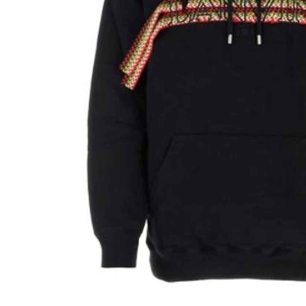 Purchase Sudadera con Capucha Rayada con Cordón Lanvin Negra - Edición RMHO0009J199A2310