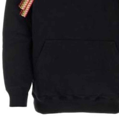 Sudadera con Capucha Rayada con Cordón Lanvin Negra - Edición RMHO0009J199A2310 Details for Sudadera con Capucha Rayada con Cordón Lanvin Negra - Edición RMHO0009J199A2310