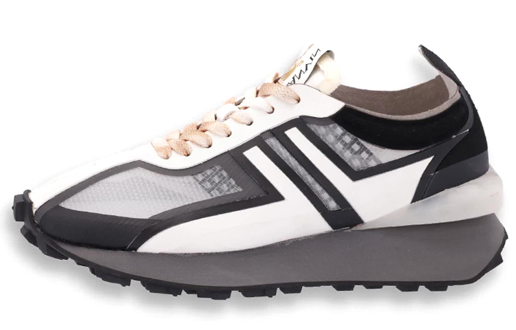 Lanvin Textured Tech Fabric Sneakers 'Black'