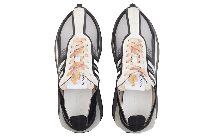 Lanvin Textured Tech Fabric Sneakers 'Black' 圖 4