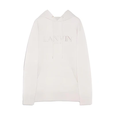 Lanvin White Letter Print Hoodie Long Sleeve RM-HO0009-J210-A23042