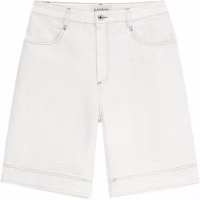 Lanvin White Straight-Leg Jeans in Distressed Cotton. RM-TR0086-D001-A21 Lanvin White Straight-Leg Jeans in Distressed Cotton. RM-TR0086-D001-A21