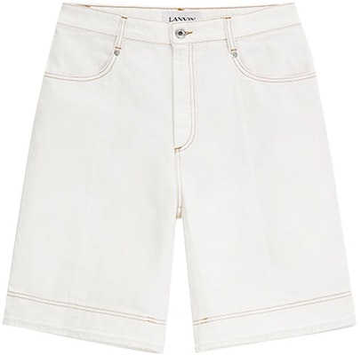 Lanvin Jeans Putih Straight-Leg Bahan Katun Distressed. RM-TR0086-D001-A21 Order Lanvin Jeans Putih Straight-Leg Bahan Katun Distressed. RM-TR0086-D001-A21