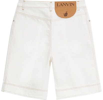 Lanvin Jeans Putih Straight-Leg Bahan Katun Distressed. RM-TR0086-D001-A21 Lookbook Lanvin Jeans Putih Straight-Leg Bahan Katun Distressed. RM-TR0086-D001-A21