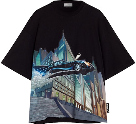 Lanvin x Batman SS22 Camiseta Gráfica Batmóvil Negra. RM-TS0009-J234-E2210 Buy Lanvin x Batman SS22 Camiseta Gráfica Batmóvil Negra. RM-TS0009-J234-E2210