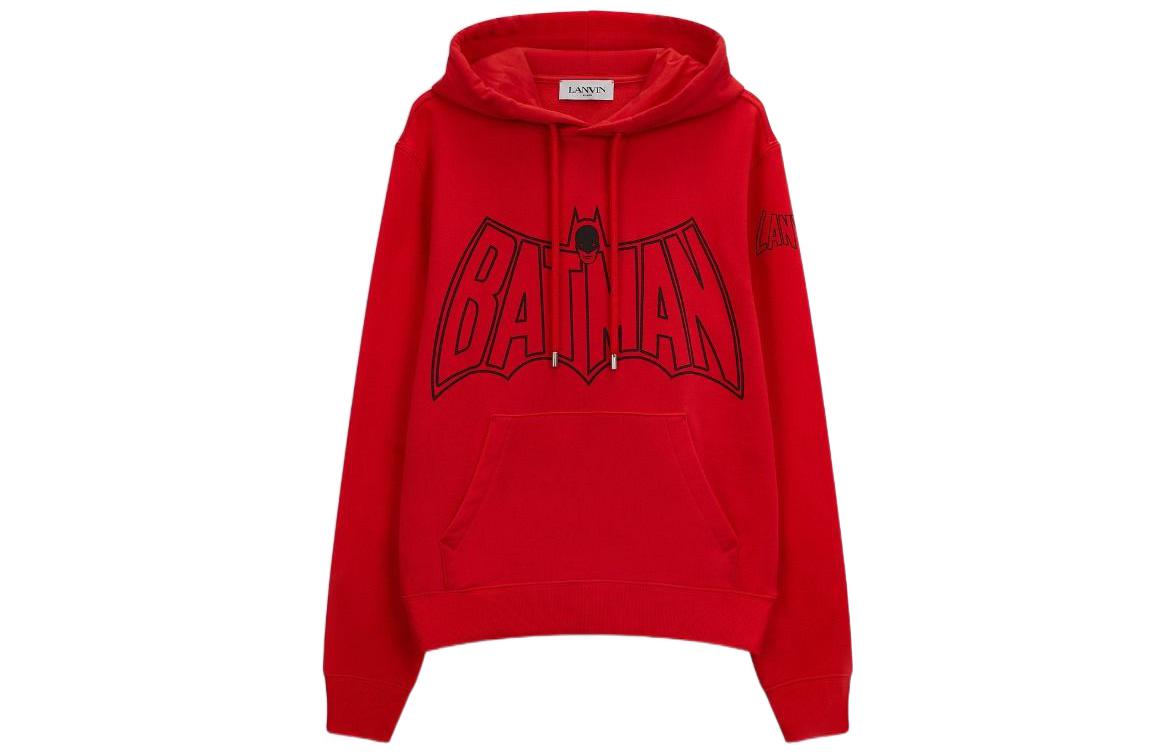 Lanvin x Batman SS22 Red Bat Graphic Pullover Hoodie  Edition. RM-HO0010-J251-E2237