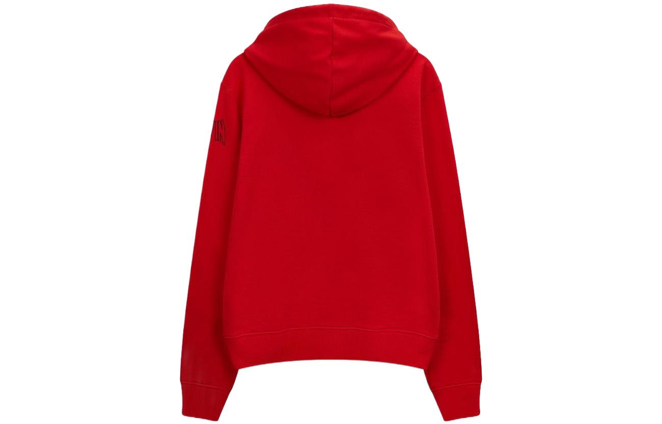 Lookbook Sudadera con capucha roja Lanvin x Batman SS22 Gráfica de Murciélago Edición. RM-HO0010-J251-E2237