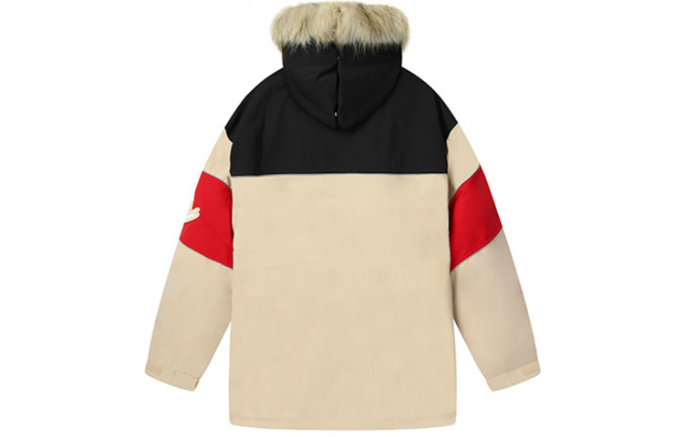 Lookbook Lanvin x FILA  Colorblock Zip Hoodie Long-Sleeve Jacket Beige. RM-OU0030-5147-H21