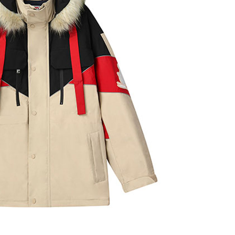 Purchase Lanvin x FILA  Colorblock Zip Hoodie Long-Sleeve Jacket Beige. RM-OU0030-5147-H21