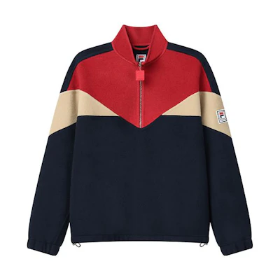 Lanvin FILA Colorblock Half-Zip Pullover Sweatshirt Multicolor RM-JA0053-5056-H21