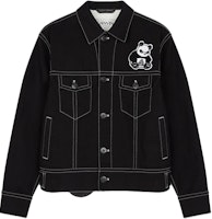 Lanvin x FILA Colorblock Panda Denim Jacket Black Long Sleeve RM-JA0035-D042-H21 Lanvin x FILA Colorblock Panda Denim Jacket Black Long Sleeve RM-JA0035-D042-H21
