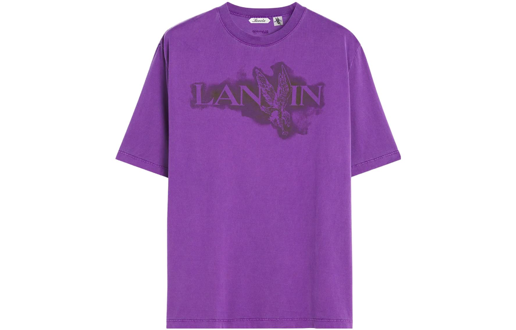 Order Kaos Oblong Lanvin x FUTURE Letter Eagle Print Casual Crewneck. RU-TS0037-J118-P2410