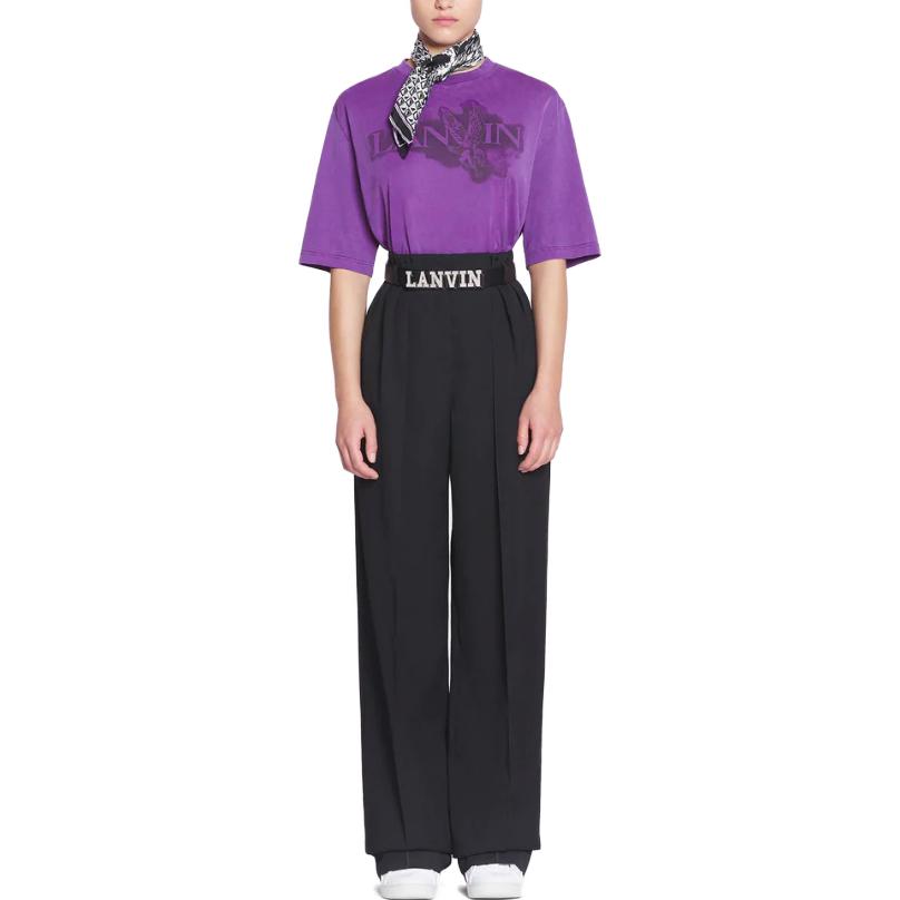 Lookbook Kaos Oblong Lanvin x FUTURE Letter Eagle Print Casual Crewneck. RU-TS0037-J118-P2410