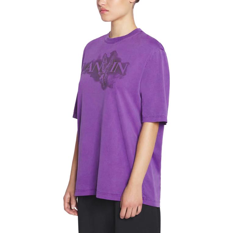 Purchase Kaos Oblong Lanvin x FUTURE Letter Eagle Print Casual Crewneck. RU-TS0037-J118-P2410