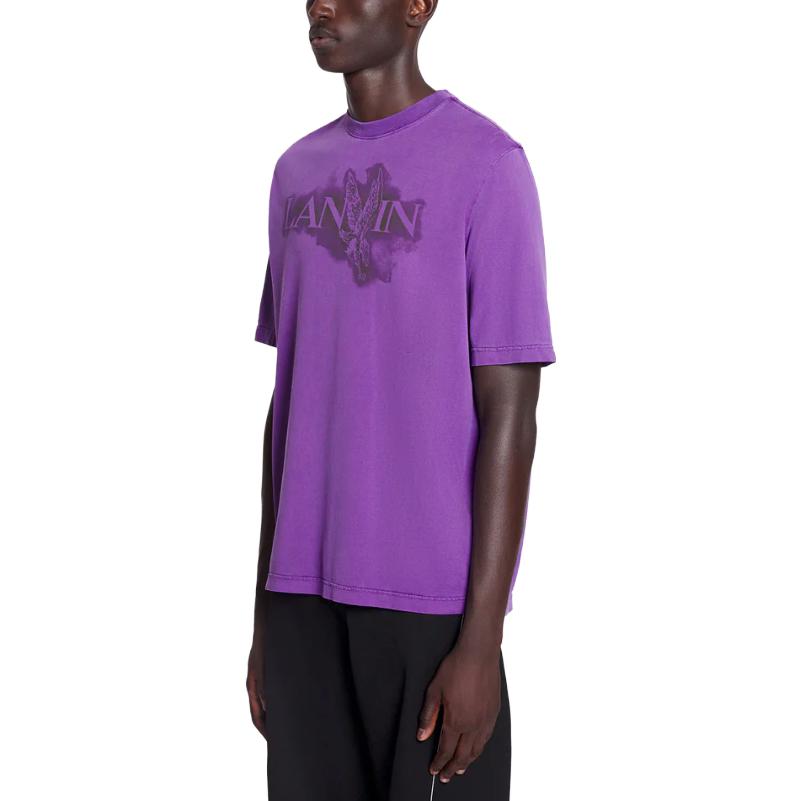 Cheap Kaos Oblong Lanvin x FUTURE Letter Eagle Print Casual Crewneck. RU-TS0037-J118-P2410