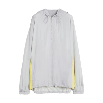 Lanvin FUTURE Collab Unisex Oversized Hoodie Jacket - Grey RU-HO0031-5783-P24163