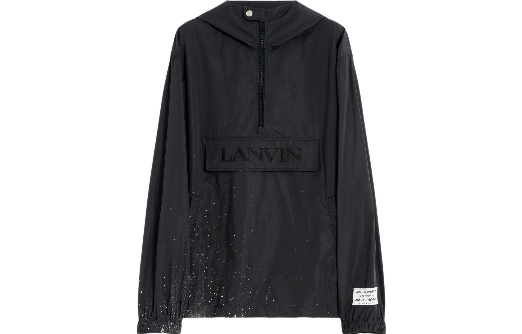Lanvin x Gallery Dept. II Embroidered Logo Hoodie Jacket Black RM-JAG038-4825-P22S1