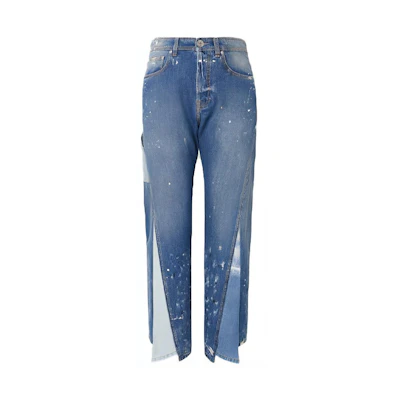 Lanvin Gallery Dept. Irregular Zipper Side Pocket Jeans Blue JV-M16178-7261-5959
