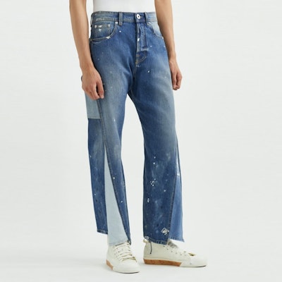 Jeans Azules Lanvin x Gallery Dept. con Cremallera Irregular y Bolsillos Laterales. JV-M16178-7261-5959 Shop Jeans Azules Lanvin x Gallery Dept. con Cremallera Irregular y Bolsillos Laterales. JV-M16178-7261-5959