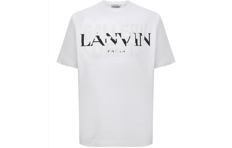 Lanvin x Gallery Dept. Letter Logo Print Crewneck T-Shirt White - . RU-TS0005-J091-E21-01