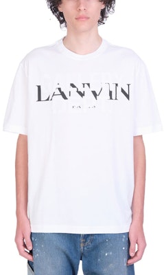Lanvin x Gallery Dept. Camiseta Blanca Cuello Redondo con Logo y Estampado. RU-TS0005-J091-E21-01 Shop Lanvin x Gallery Dept. Camiseta Blanca Cuello Redondo con Logo y Estampado. RU-TS0005-J091-E21-01