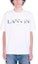 Shop Lanvin x Gallery Dept. Camiseta Blanca Cuello Redondo con Logo y Estampado. RU-TS0005-J091-E21-01