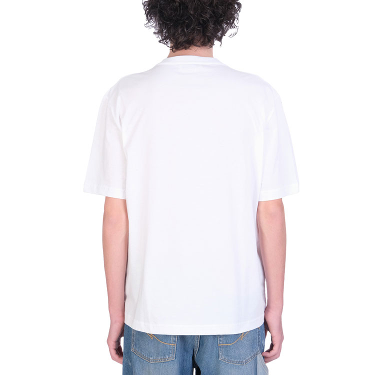 Purchase Lanvin x Gallery Dept. Camiseta Blanca Cuello Redondo con Logo y Estampado. RU-TS0005-J091-E21-01