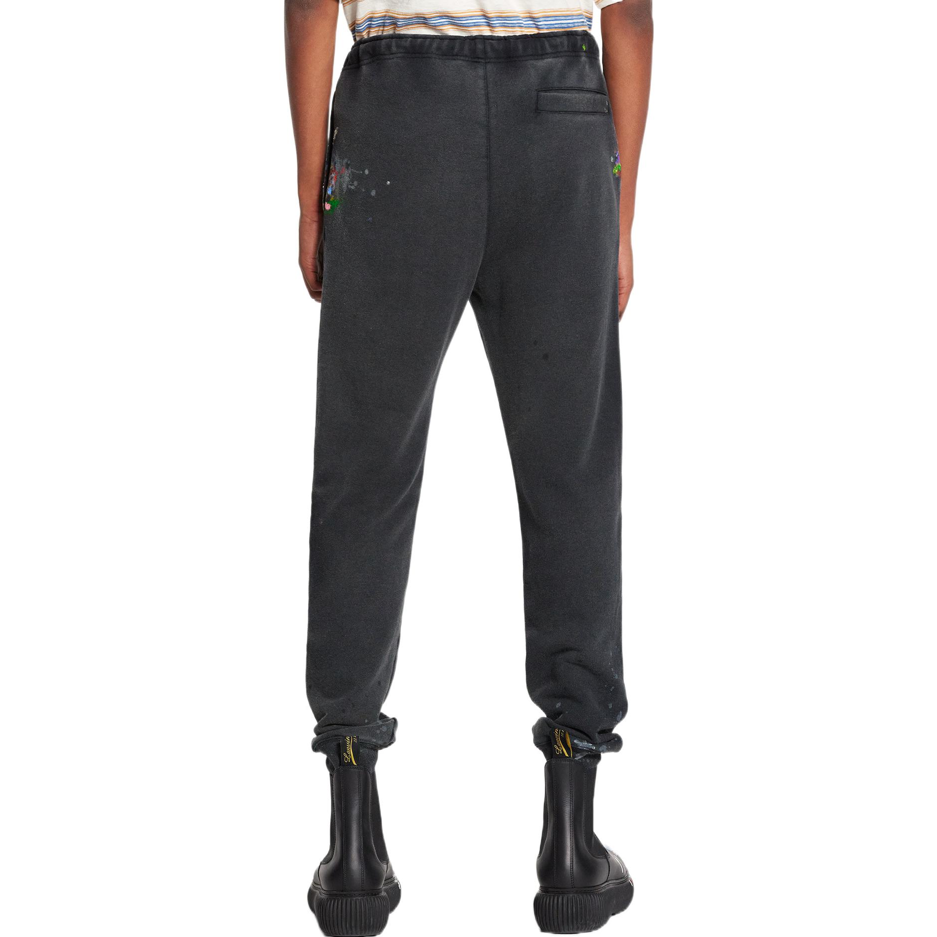 Shop Lanvin x Gallery Dept. Celana Knit Letter Print Hitam RM-TRG041-J008-P22S1