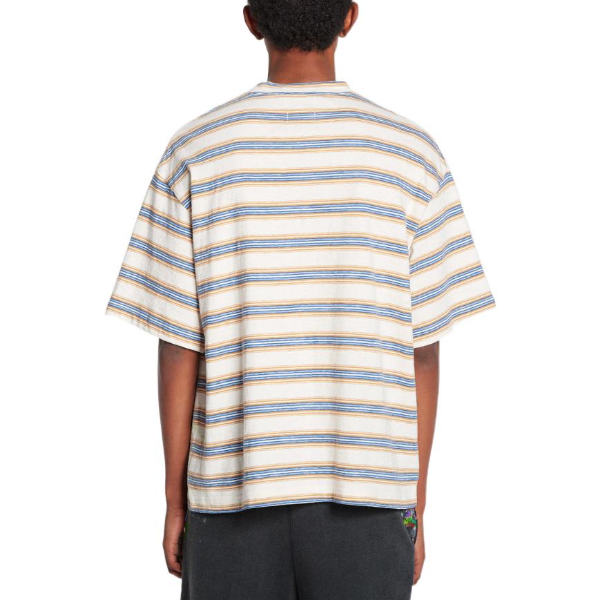 Shop Lanvin x Gallery Dept. Kaos Crewneck Logo Bordir Garis Beige. RM-TSG009-J043-P22S1