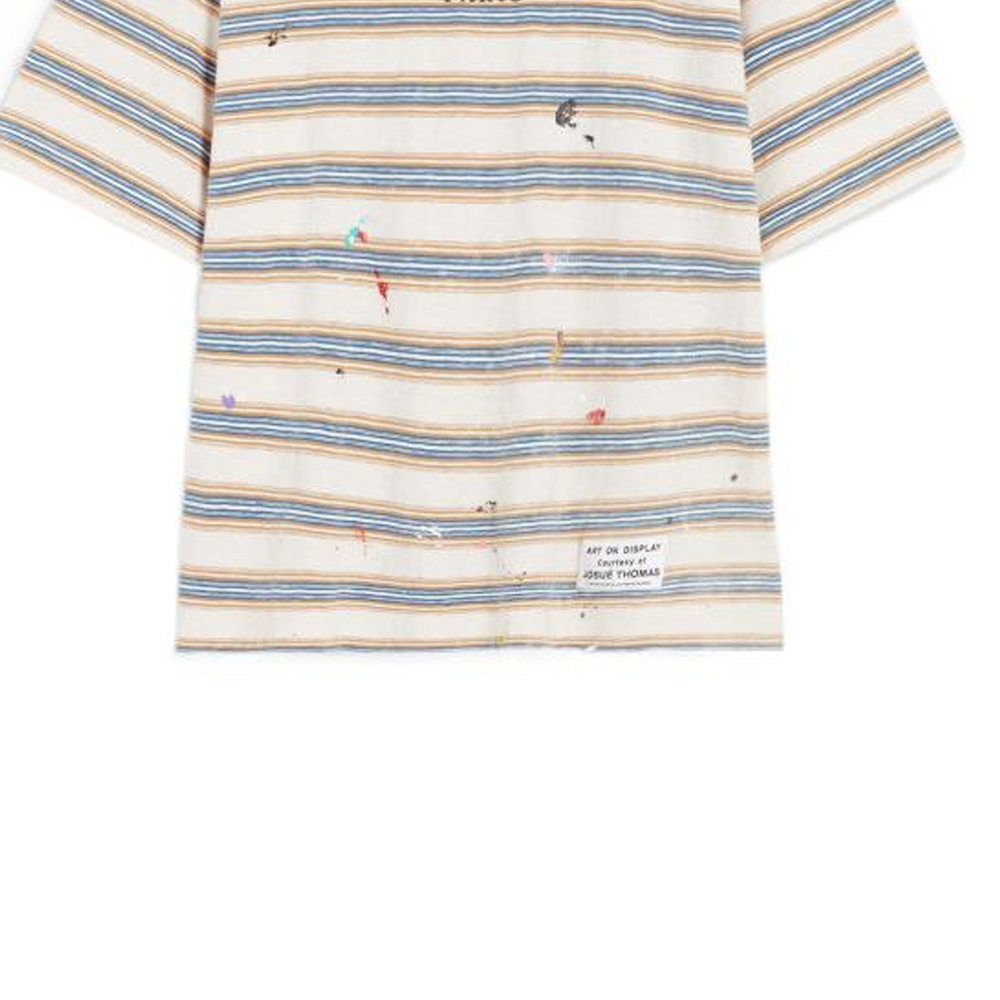 Sizing Lanvin x Gallery Dept. Kaos Crewneck Logo Bordir Garis Beige. RM-TSG009-J043-P22S1