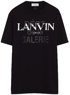 Lanvin x Gallery Dept. Logo 寬鬆版型黑色圓領短袖T恤。 RU-TS0005-J090-E2110 Buy Lanvin x Gallery Dept. Logo 寬鬆版型黑色圓領短袖T恤。 RU-TS0005-J090-E2110