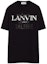 Buy Lanvin x Gallery Dept. Logo 寬鬆版型黑色圓領短袖T恤。 RU-TS0005-J090-E2110