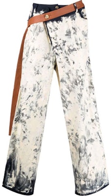 Lanvin x Gallery Dept. Jeans Blancos para Hombre con Salpicaduras de Pintura. RM-TR0074-4576-E21291 Order Lanvin x Gallery Dept. Jeans Blancos para Hombre con Salpicaduras de Pintura. RM-TR0074-4576-E21291