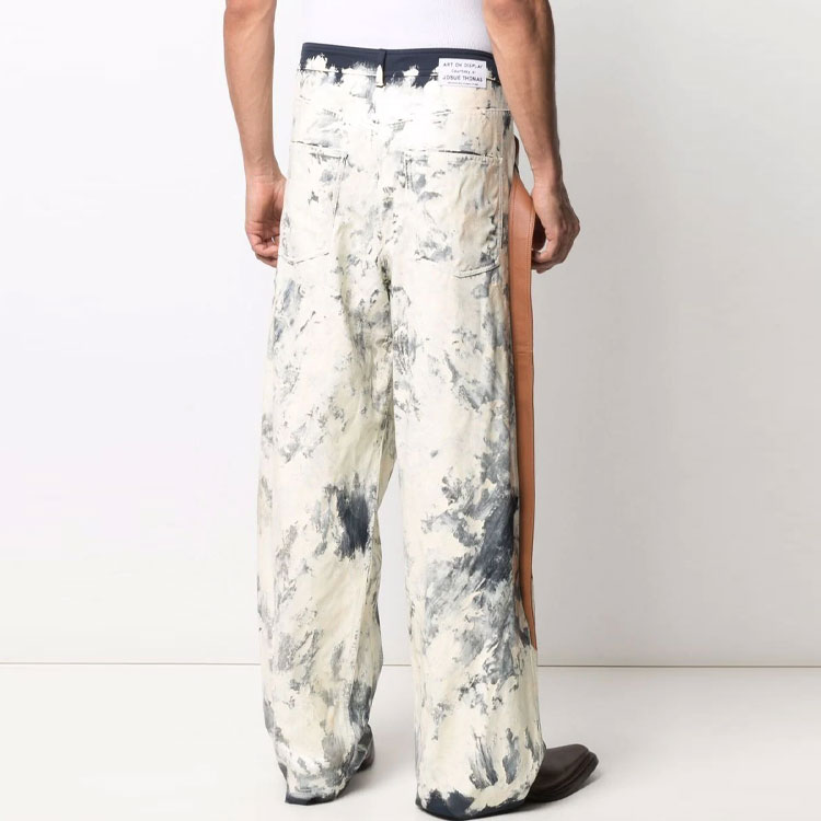 Shop Lanvin x Gallery Dept. Jeans Blancos para Hombre con Salpicaduras de Pintura. RM-TR0074-4576-E21291
