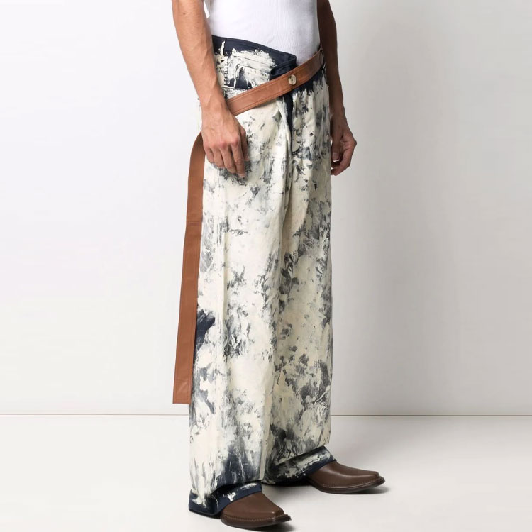 Purchase Lanvin x Gallery Dept. Jeans Blancos para Hombre con Salpicaduras de Pintura. RM-TR0074-4576-E21291