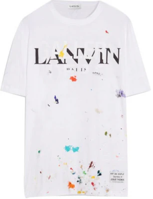Lanvin x Gallery Dept. 泼墨Logo宽松版白色T恤 RU-TS0005-J092-E2101 Buy Lanvin x Gallery Dept. 泼墨Logo宽松版白色T恤 RU-TS0005-J092-E2101