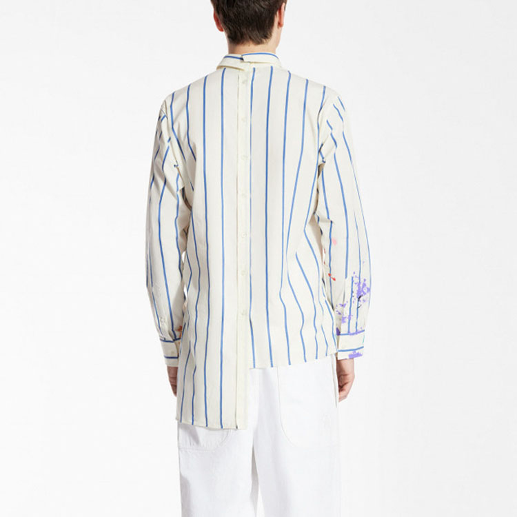 Shop Camiseta Manga Larga Lanvin x Gallery Dept. Splatter Protección Solar Blanca Hombre. RM-SI0511-5036-E210020