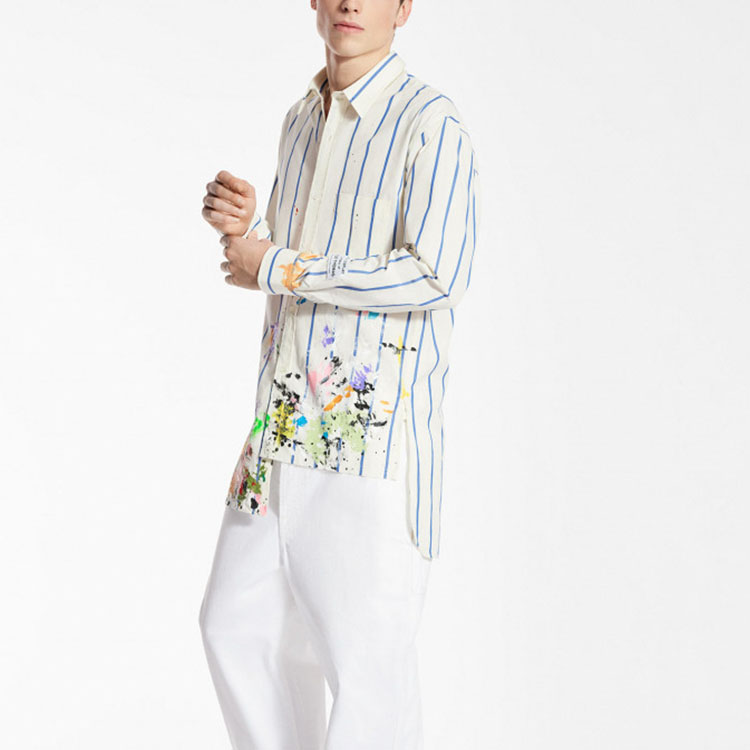 Purchase Camiseta Manga Larga Lanvin x Gallery Dept. Splatter Protección Solar Blanca Hombre. RM-SI0511-5036-E210020