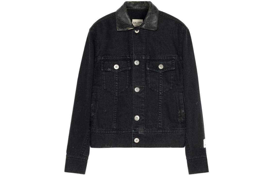 Lanvin x Gallery Dept. SS22  Black Button-Up Denim Jacket. RM-JAG035-D013-P22S1