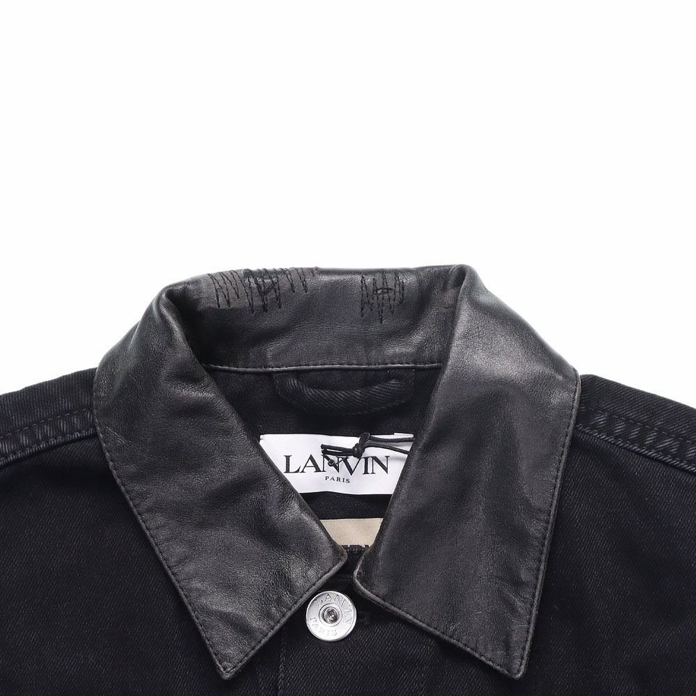 Details for Lanvin x Gallery Dept. SS22 黑色纽扣牛仔夹克外套. RM-JAG035-D013-P22S1
