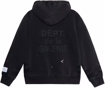 Lanvin x Gallery Dept. 男士 SS22 黑色复古印花连帽衫. RM-TOG698-JR32-P22S1 Lookbook Lanvin x Gallery Dept. 男士 SS22 黑色复古印花连帽衫. RM-TOG698-JR32-P22S1