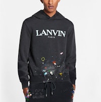 Sudadera Vintage Negra Gráfica Lanvin x Gallery Dept. SS22 para Hombre. RM-TOG698-JR32-P22S1 Details for Sudadera Vintage Negra Gráfica Lanvin x Gallery Dept. SS22 para Hombre. RM-TOG698-JR32-P22S1