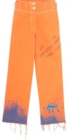 Lanvin x Gallery Dept. SS22 Letter Print Splatter Denim Jeans Unisex Orange. RW-TRG504-D001-P22S1 Lanvin x Gallery Dept. SS22 Letter Print Splatter Denim Jeans Unisex Orange. RW-TRG504-D001-P22S1