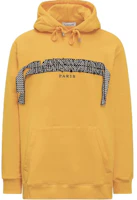 Lanvin Yellow Striped Hoodie with Drawstring Pullover RMHO0009J199A23801 Lanvin Yellow Striped Hoodie with Drawstring Pullover RMHO0009J199A23801
