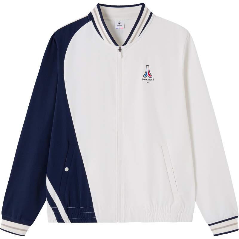 Le Coq Sportif Colorblock Logo Lightweight Zip-Up Jacket L242MCNB1006