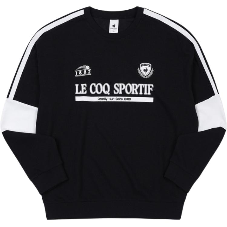 Le Coq Sportif Colorblock Logo Print Casual Crewneck Sweatshirt Unisex QP123TFS31