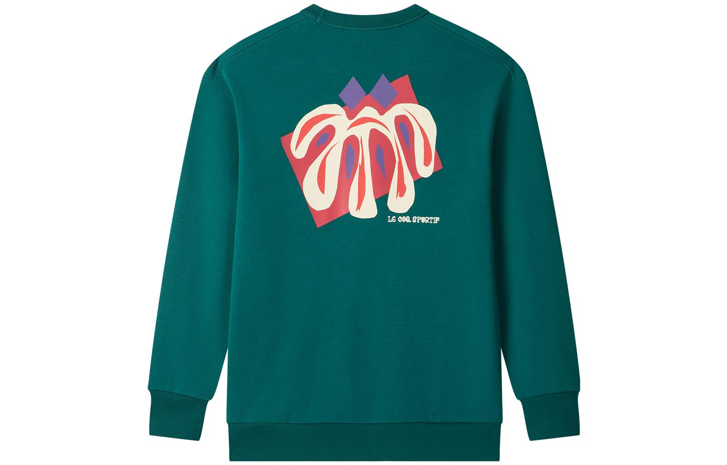 Le Coq Sportif Floral Graphic Crewneck Pullover Sweatshirt - CB-1609231